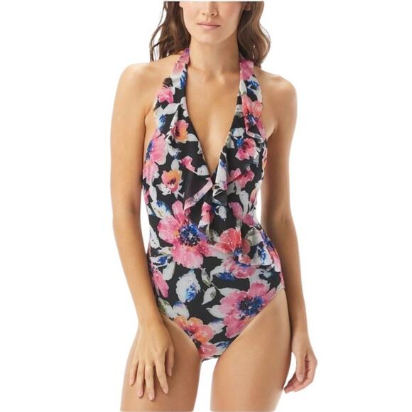 Carmen Marc Valvo Women's Swim One Piece Bathing Suit Swimsuit Size 6 NWT $136 - Picture 1 of 14